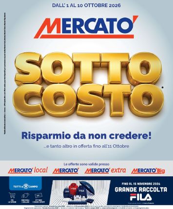 Volantino Mercatò - Mercatò valido dal 01/10 al 10/10 - pagina 1