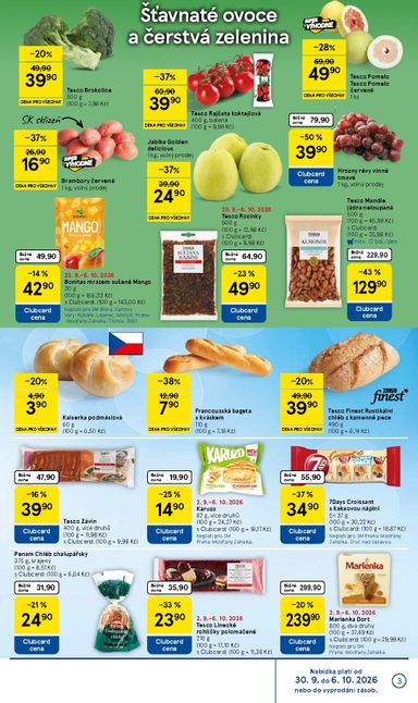 Leták Tesco - Tesco supermarket od 30.09. do 06.10. - strana 3