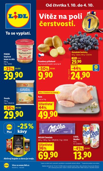 Leták Lidl - Lidl od 01.10. do 04.10. - strana 1