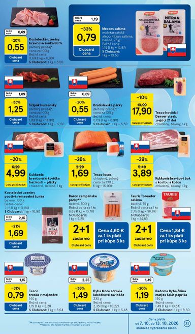 Leták Tesco - Tesco od 07.10. do 13.10. - strana 31