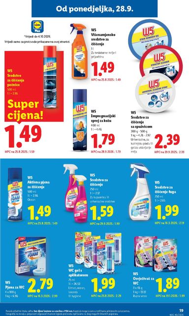 Katalog Lidl - Lidl vrijedi od 28.09. do 04.10. - stranica 19