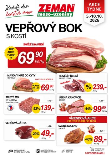Leták Prodejny Zeman - Prodejny Zeman od 05.10. do 10.10. - strana 1