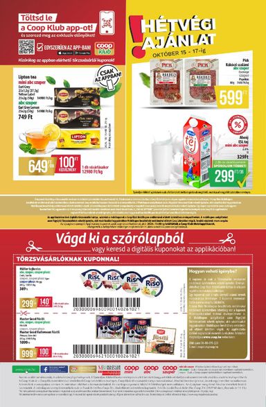 Akciós újság Coop - Coop - Észak-Kelet érvényes 10.15.-tól 10.21.-ig - 12 oldal
