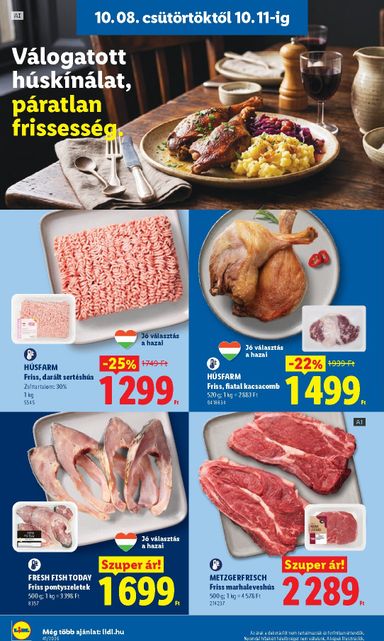 Akciós újság Lidl - Lidl érvényes 10.08.-tól 10.14.-ig - 4 oldal