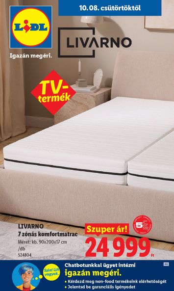 Akciós újság Lidl - Lidl - Nonfood érvényes 10.08.-tól 10.14.-ig - 1 oldal
