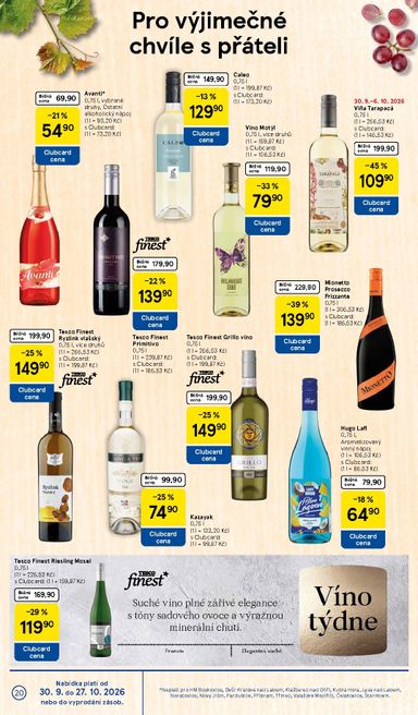 Leták Tesco - Tesco od 30.09. do 06.10. - strana 20
