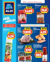 Aldi akciós újság, érvényes csütörtöktől 10.15.