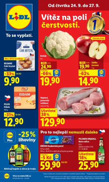 Leták Lidl - Lidl od 24.09. do 27.09. - strana 1