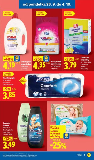 Leták Lidl - Lidl - Ešte viac extra akcií od 28.09. do 04.10. - strana 3