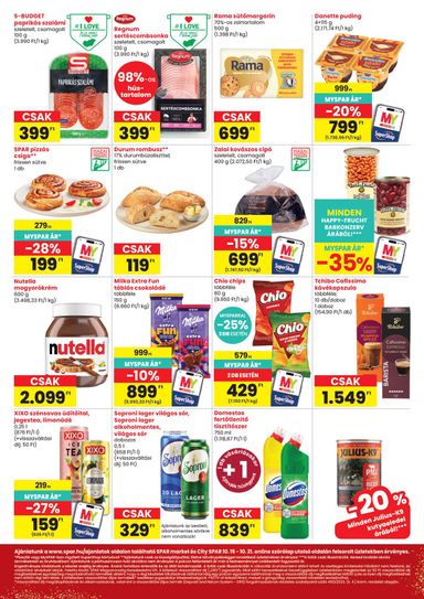 Akciós újság Spar - SPAR - Market, City érvényes 10.15.-tól 10.21.-ig - 2 oldal