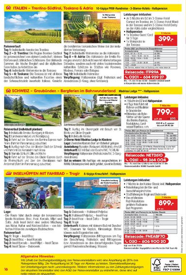 Prospekt Netto - Netto Marken Discount - Reisen gültig ab 01.10. bis 31.10. - seite 16
