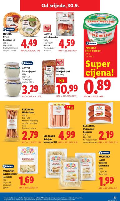 Katalog Lidl - Lidl vrijedi od 28.09. do 04.10. - stranica 63