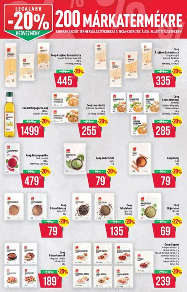 Akciós újság Coop - Coop - Tisza - Abc-Szuper érvényes 10.08.-tól 10.14.-ig - 9 oldal